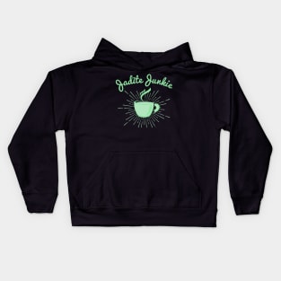 Jadite Junkie - Vintage Jadeite Green Coffee Cup Kids Hoodie